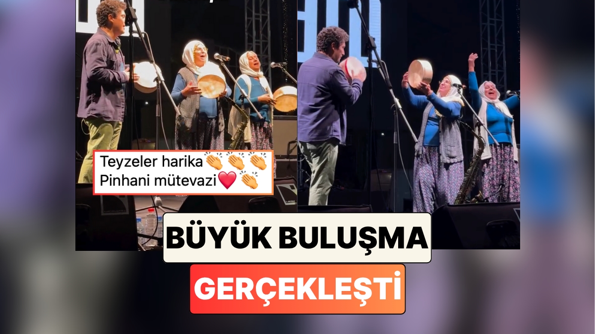 Las tías Delbekçi, famosas por su canción "Lejos del mundo", visitaron el escenario de Pinhani en Fethiye.