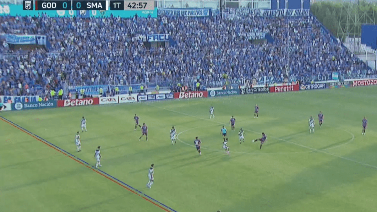 Polemica in Godoy Cruz-San Martín per il fuorigioco del gol di Agustín Auzmendi