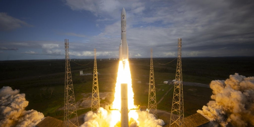 O lançamento do Sentinel-1D, o novo satélite sentinela europeu no espaço, ao vivo.