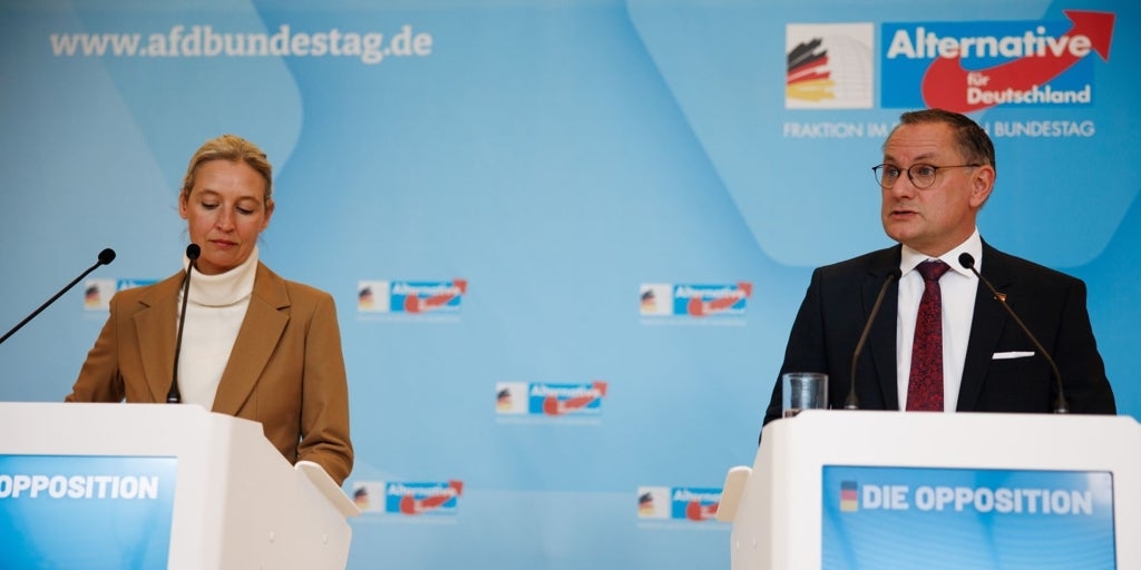 Het extreemrechtse Duitsland neemt deel aan een BRICS-conferentie in Rusland