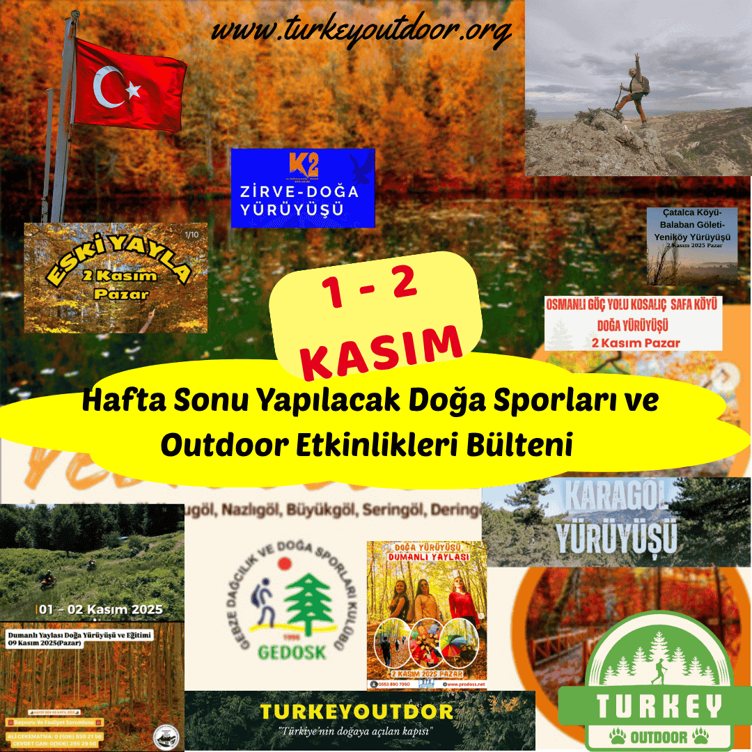 Boletín de deportes de naturaleza y eventos al aire libre que se celebrarán el fin de semana del 1 y 2 de noviembre.