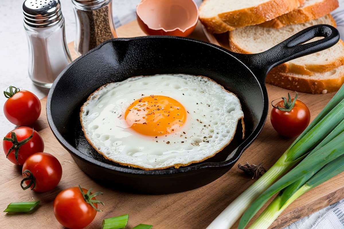 Uovo fritto senza calorie extra: ecco un trucco per prepararlo senza olio.