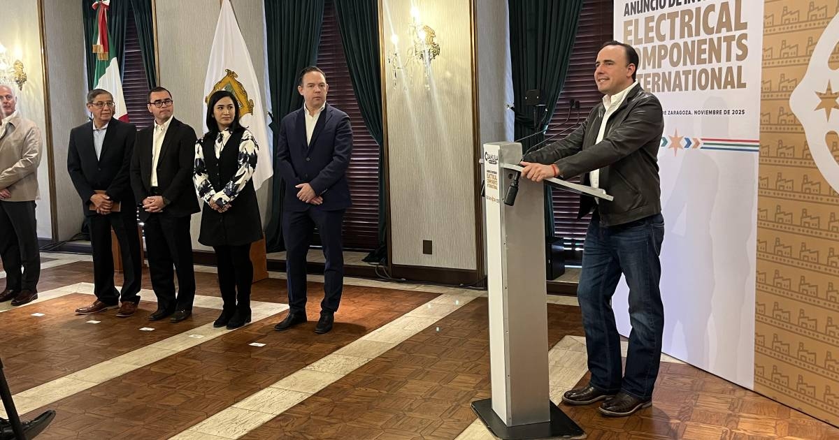 Torreón: Electrical Components International invertirá 600 mdp y creará mil 200 empleos