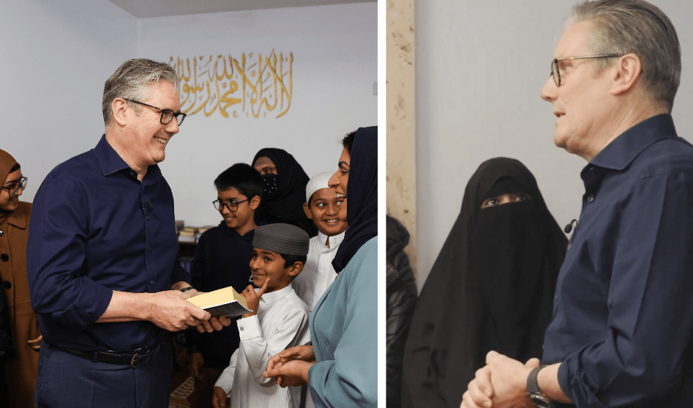 Keir Starmer, yakın zamanda yangın çıkan camiyi ziyaret etti ve Müslümanların güvenliği için 10 milyon sterlin ayırdıklarını duyurdu. 'Bu yıl halihazırda mevcut olan 29,4 milyon sterline ek olarak.'
