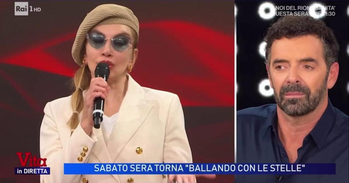 Milly Carlucci abraza a Andrea Delogu: "La pérdida que sufrió es escalofriante".